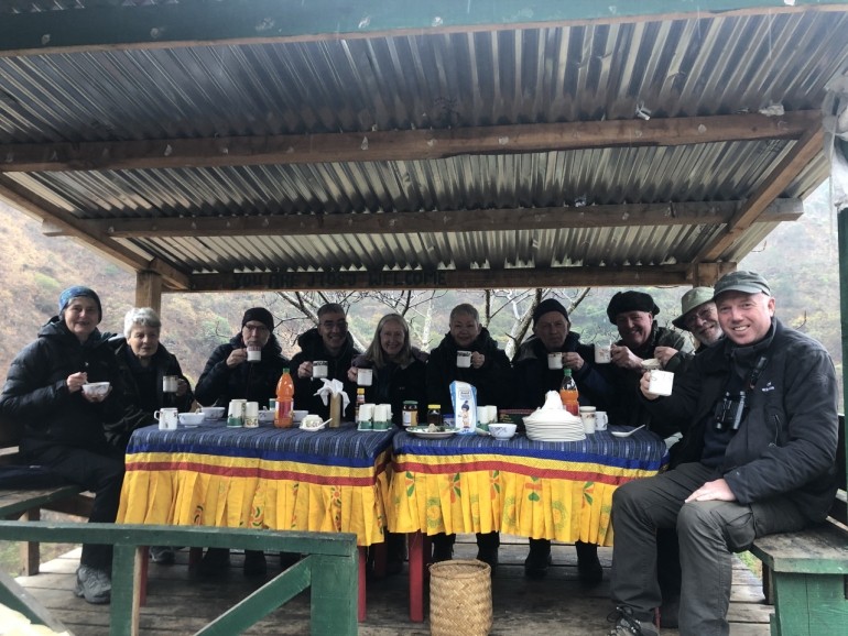 Richard with YCN clients on our Bhutan 2020 YCN tour © Norbu