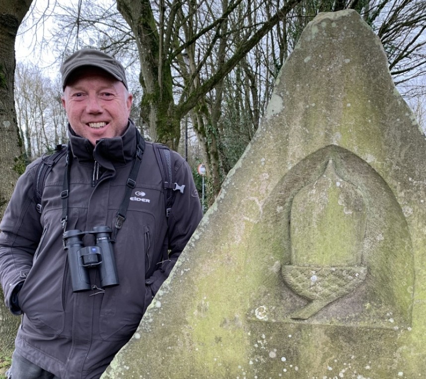 Richard at the start of the Cleveland Way © Jo Ruth