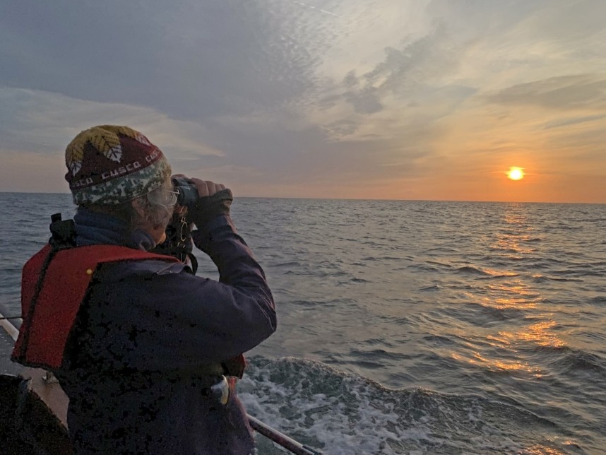Sunrise from the boat - Staithes North Yorkshire © Richard Baines