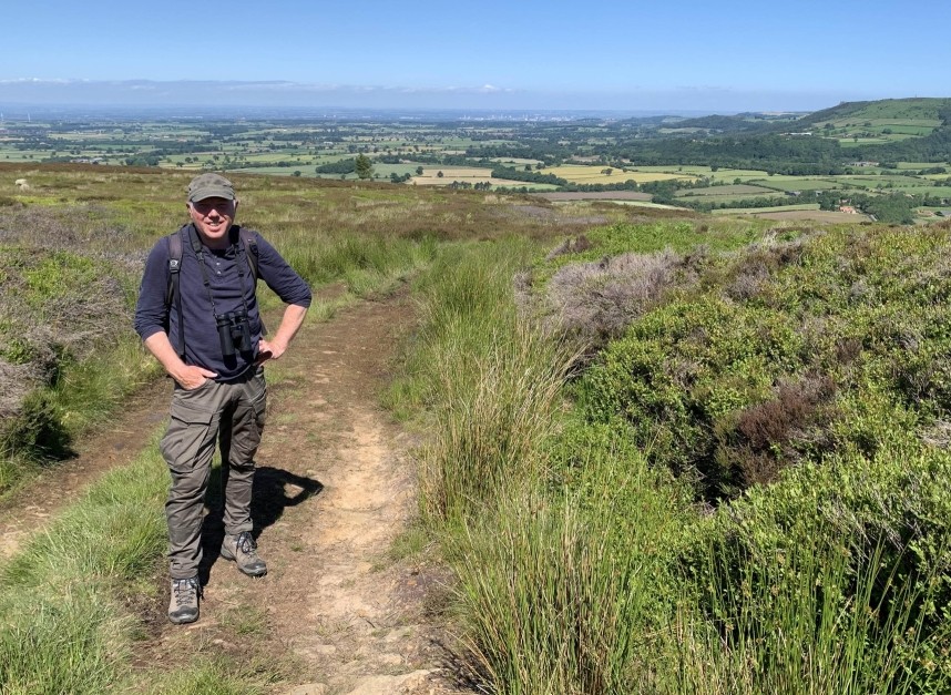 Richard on the moor above Bankfoot © Jo Ruth