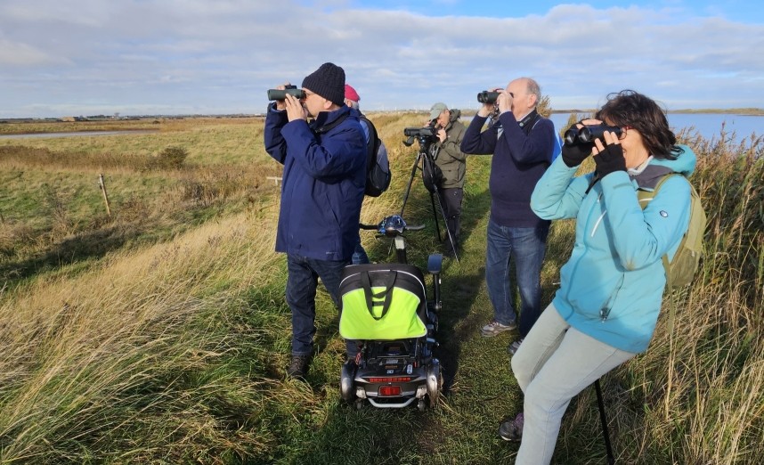 YCN Birding Group at Spurn - October 2024 © Richard Baines