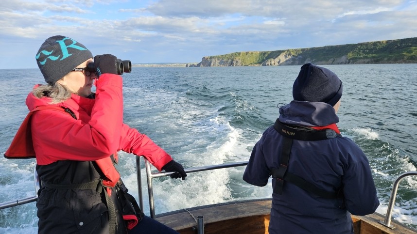 Guests on baord our Seabird & Whale trip Staithes Pelagic © Richard Baines