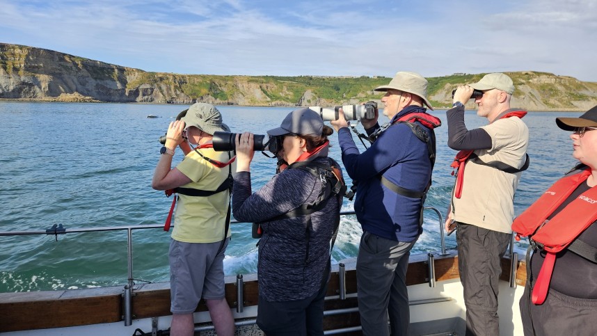 Enjoying the Bottlenose Dolphins - Yorkshire Coast Nature Seabird & Whale trip 8 August 2026 © Richard Baines